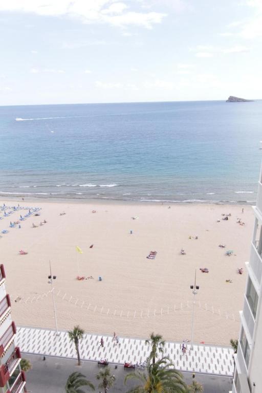 Apartamento Torre Yago, Primera Linea De Playa Para 6 Personas 貝尼多姆 外观 照片