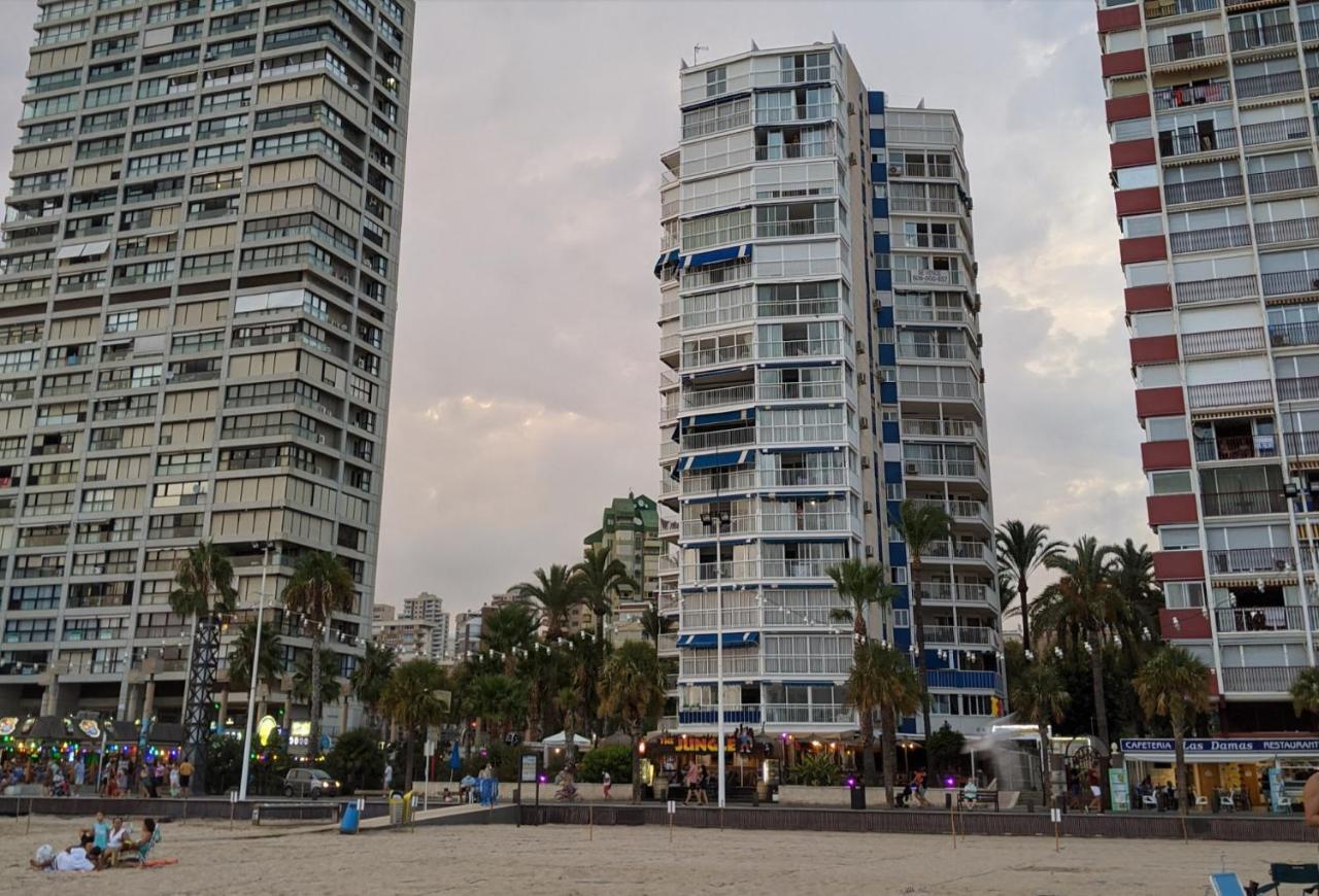 Apartamento Torre Yago, Primera Linea De Playa Para 6 Personas 貝尼多姆 外观 照片